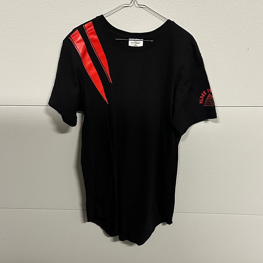 Chris Brown Black Pyramid Black Tee with Red Accents